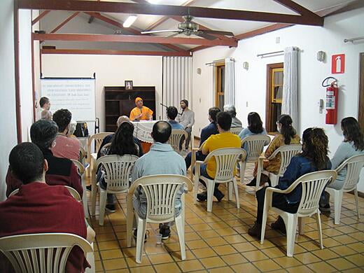 Visita dos Swamis Atmajnananda e Nirmalatmananda a Belo Horizonte - julho de 2022.